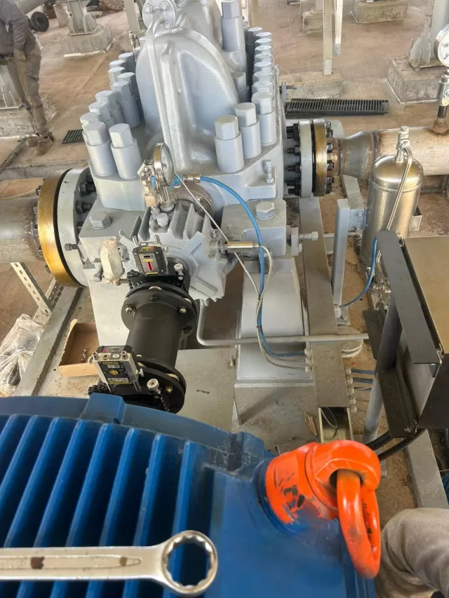 Petrol Üretim Tesisi Pompa Motoru Lazerli Şaft Hizalama 3