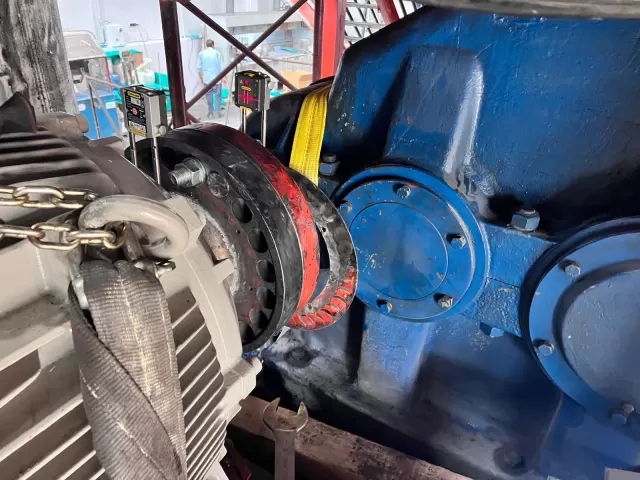 250 kW Motor ve Redüktör Lazerli Şaft Hizalama | ORMEC Mühendislik 2