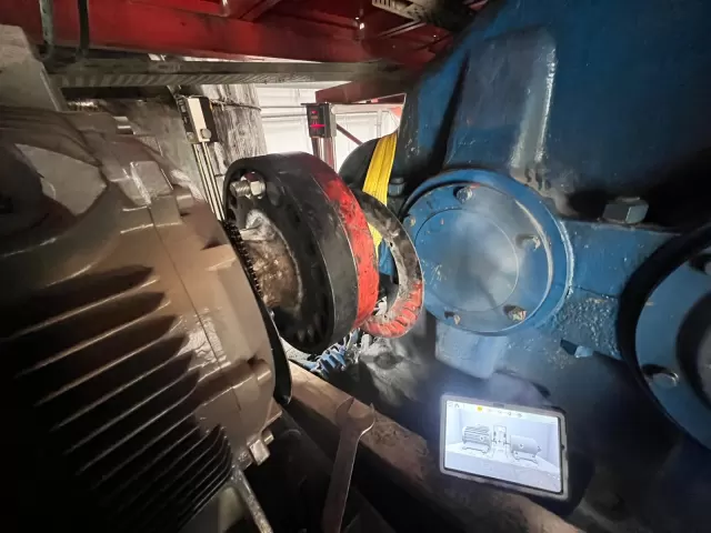250 kW Motor ve Redüktör Lazerli Şaft Hizalama | ORMEC Mühendislik 1